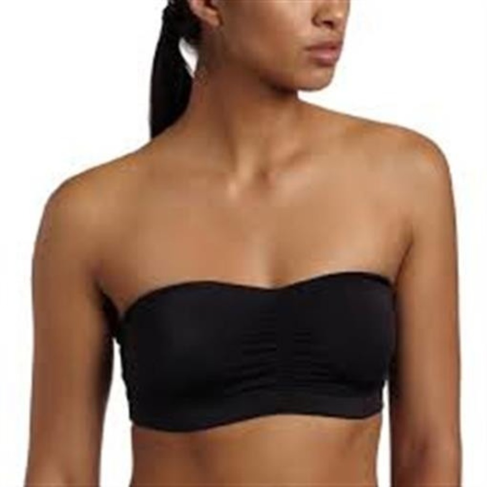 NWT Maidenform L/36 Dream Strapless Bandeau Bra 40974 Black 112645